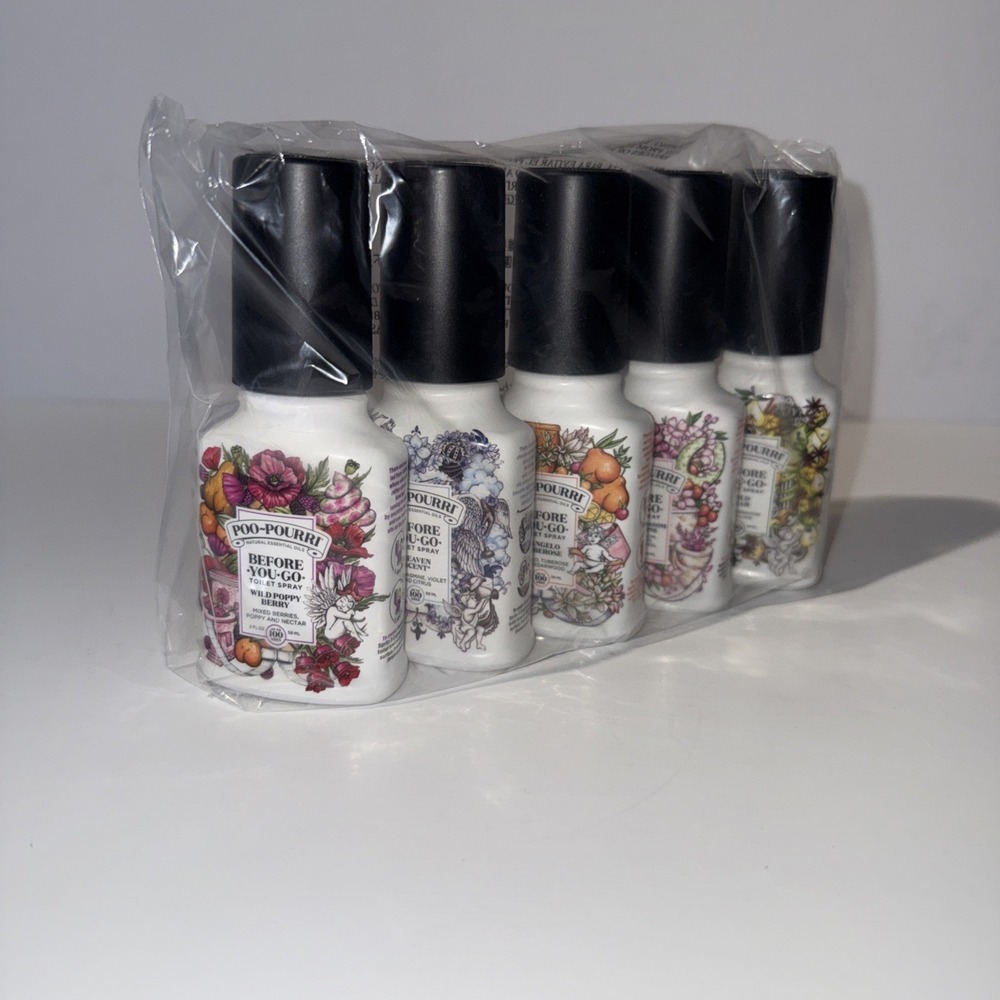 Poo-Pourri Before You Go Toilet Spray Variety Pack 5 Scents 2oz Bottles New